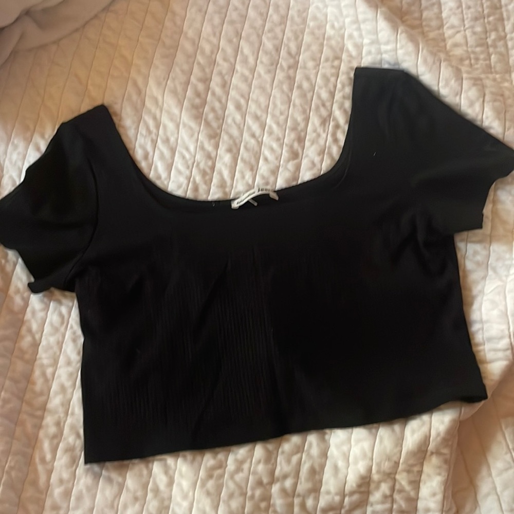 Reformation ribbed crop top six L nwot